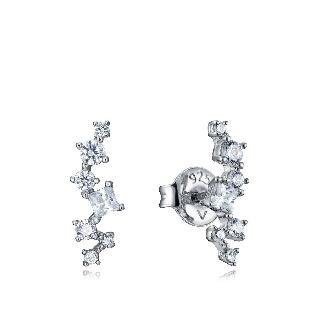 VICEROY JEWELS Mod. 13001E000-30 silver 925° earrings with quartz analog design for ladies, water-resistant to 3 ATM in official box.