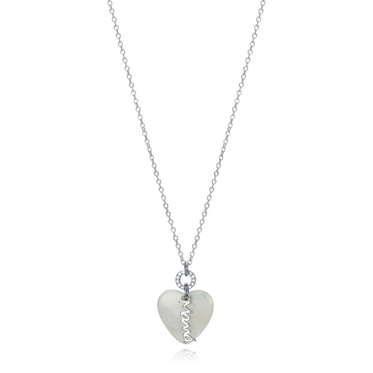 VICEROY JEWELS Mod. 13055C000-90 ladies necklace, heart pendant, silver 925, quartz analog, in official packaging, 42mm case, 3 ATM.