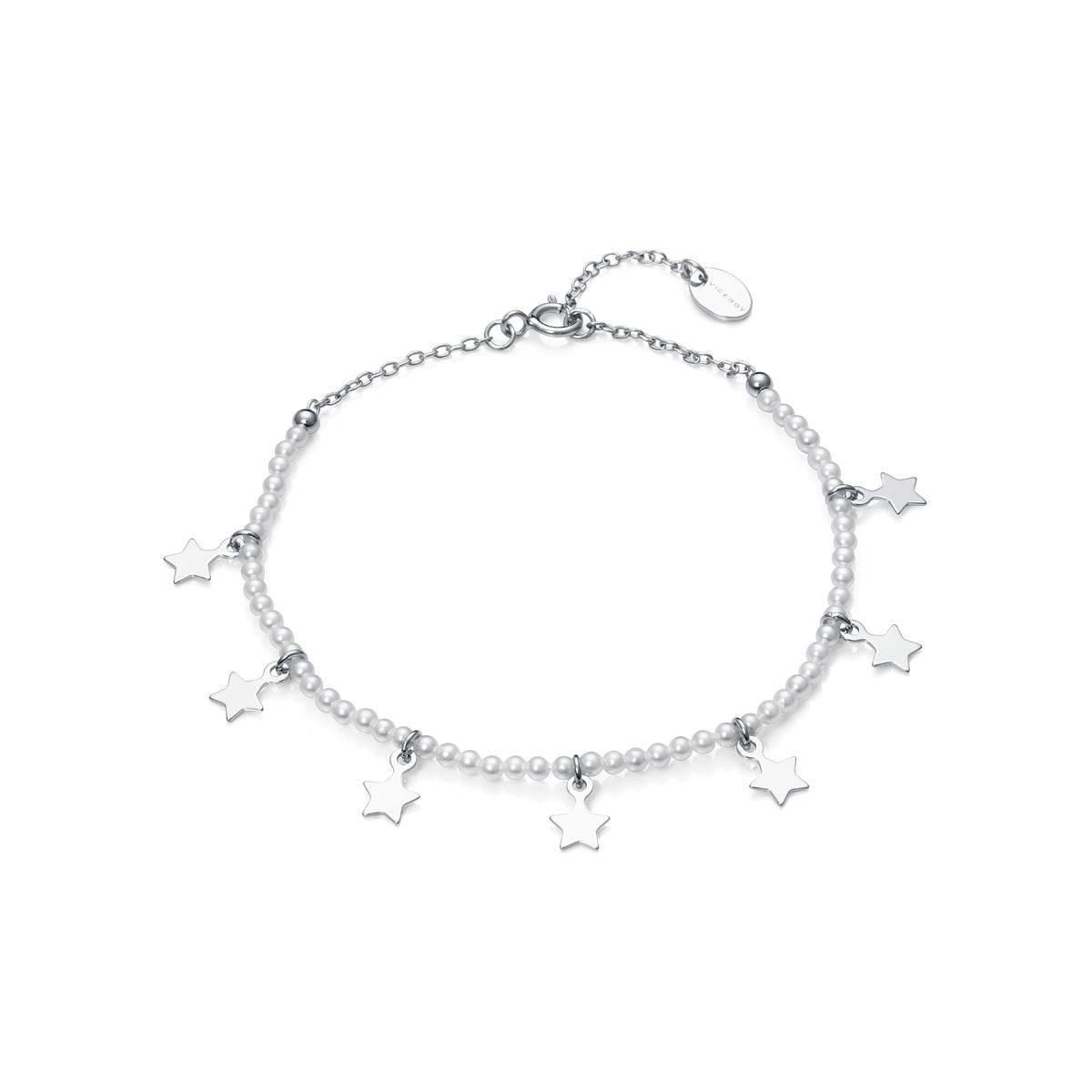 VICEROY JEWELS Mod. 13204P000-90 ladies bracelet in silver 925°, multifunction quartz analog, star charm design, 10 ATM water resistance
