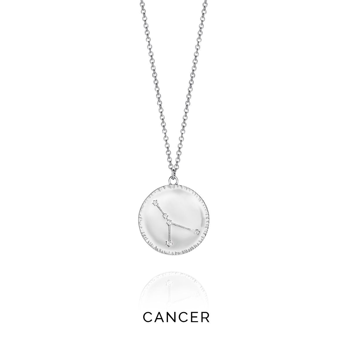 VICEROY JEWELS Mod. 61014C000-38CA silver Cancer necklace for ladies with quartz analog multifunction watch on 925° silver chain.