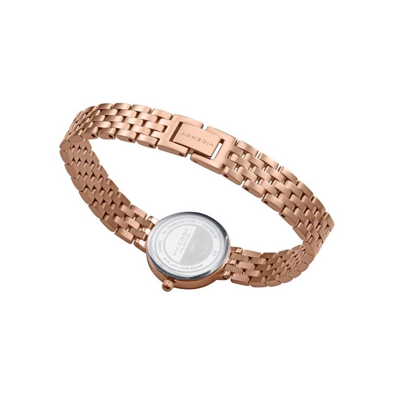 VICEROY Mod. 41148-77 ladies watch with rose gold bracelet, 30mm case, mineral dial, quartz movement, and chronograph features.