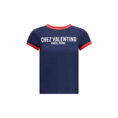 Valentino Blue Cotton T-Shirt
