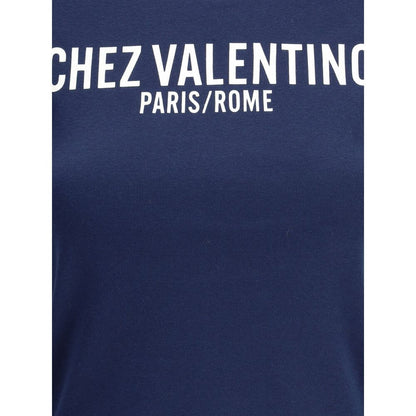 Valentino Blue Cotton T-Shirt