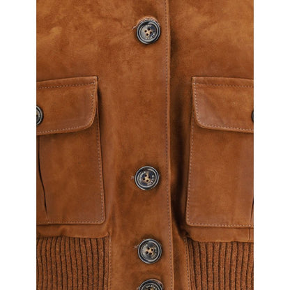 Valstar Brown Goatskin Jackets And Coat Valstar