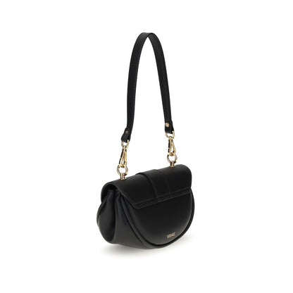 Versace Black Calf Leather Bos Taurus Shoulder Bag Versace