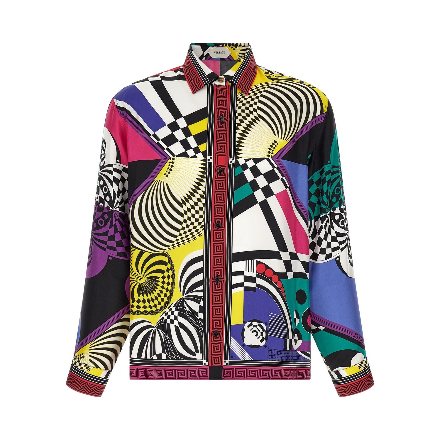 Versace Multicolor Silk Blouse