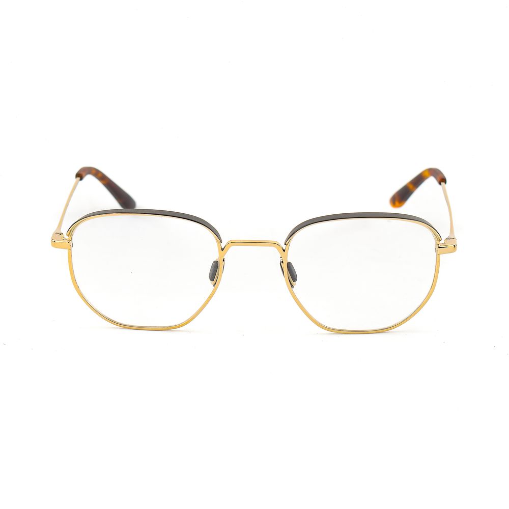 Vuarnet Gold Stainless Steel Frames, stylish men's eyeglasses, size 51/22/145mm, golden color, stainless steel material.