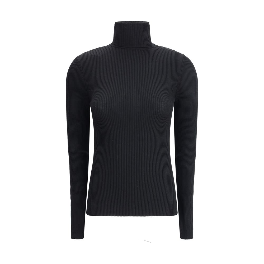 Wolford Black Fleece Wool Turtleneck