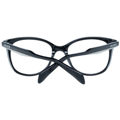 Zadig & Voltaire Black Plastic Glasses (Frames) for women in full-rim cat eye style with demo lenses and branded case.