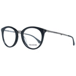 Zadig & Voltaire Chic Round Full-Rim Unisex Designer Glasses in black with metal and plastic blend, shown at an angle.