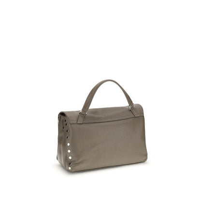 Zanellato Gray Calf Leather Bos Taurus Shoulder Bag Zanellato
