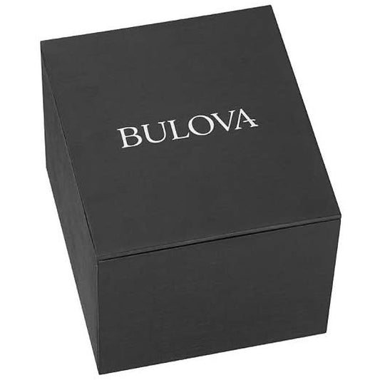 BULOVA Mod. CLASSIC official packaging box for lady's wristwatch, showcasing brand's elegant presentation for timepieces.